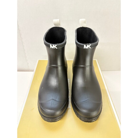 MICHAEL Michael Kors Women's Mac Rain Bootie Black Booties Rubber Size 6M - Picture 5 of 6